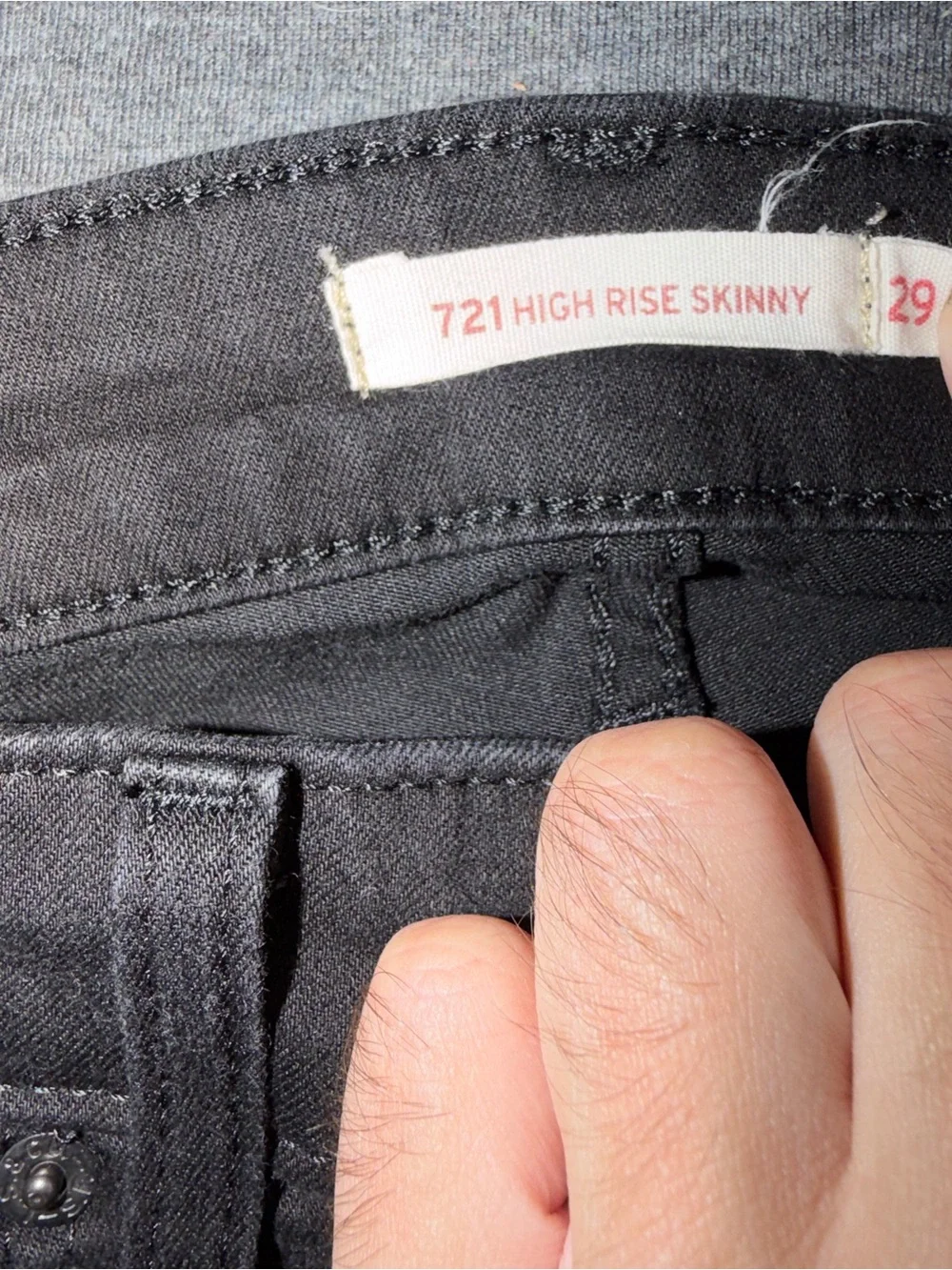 Levi's 721 Women’s Black Slim Jeans Size 29